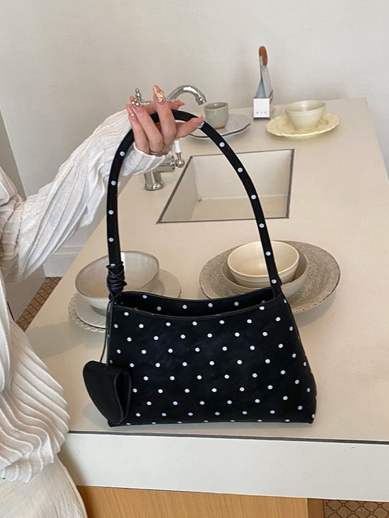 Chic Carryalls Handbags - Polka Dot Shoulder Bag